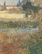 Vincent Van Gogh Garden in Bloom (mk09) Sweden oil painting reproduction